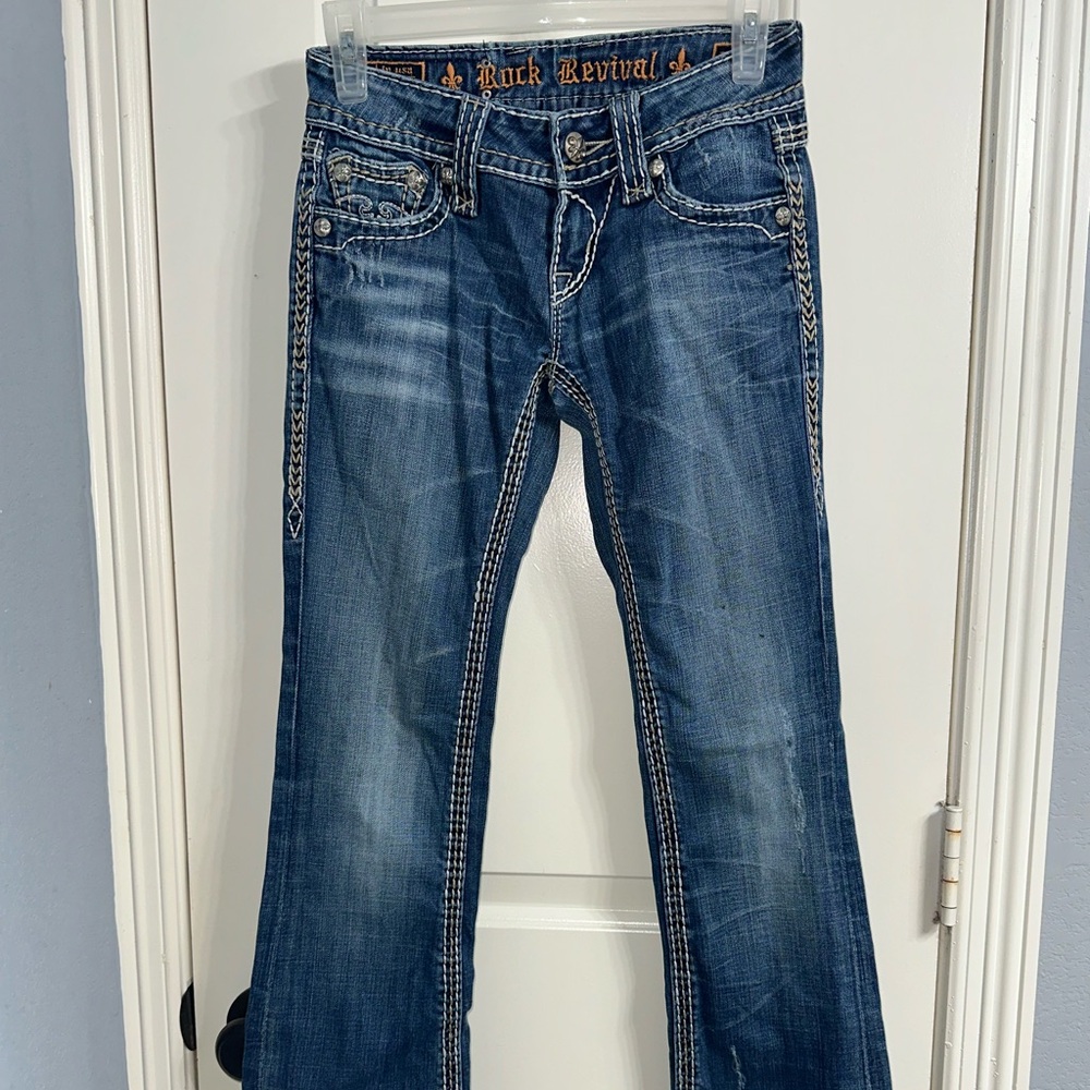 Rock Revival Blue Women’s Jeans size 24 - Picture 4 of 14